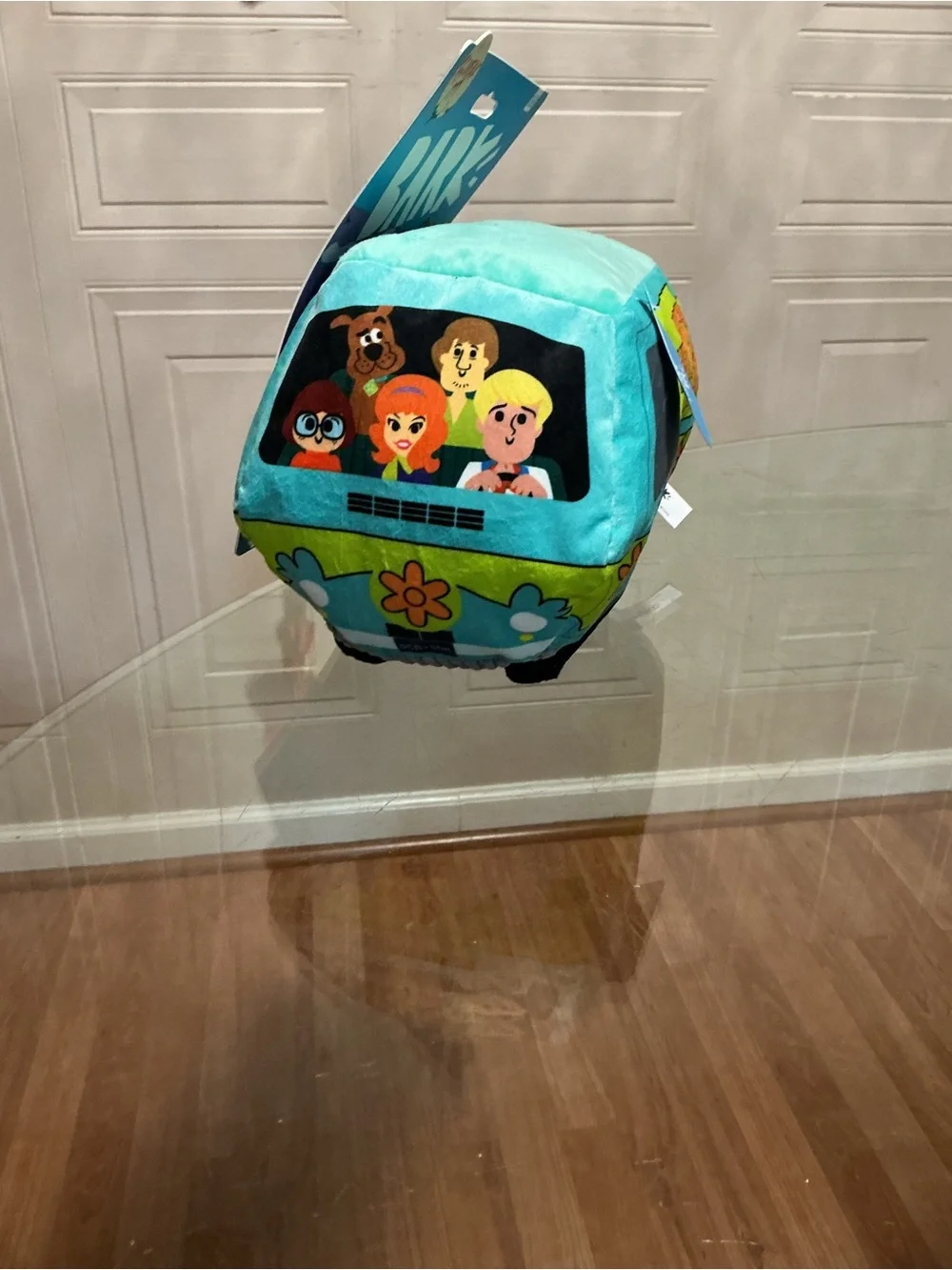 Bark Scooby Doo Mystery Machine Squeaky Crinkle Plush Dog Toy New Lg 12